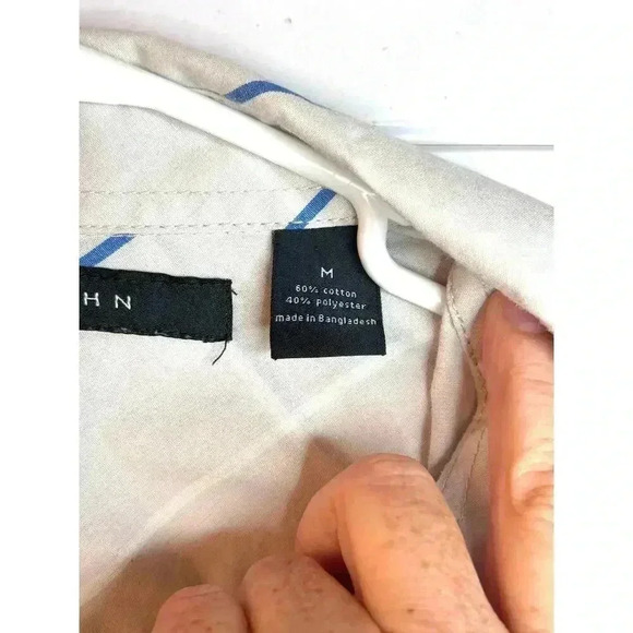 Sean John Striped Button-Up Shirt - Men’s Medium - Picture 2 of 4